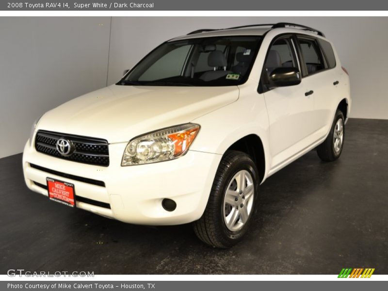 Super White / Dark Charcoal 2008 Toyota RAV4 I4