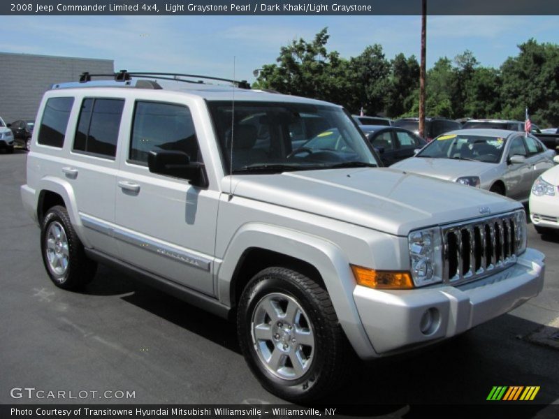 Light Graystone Pearl / Dark Khaki/Light Graystone 2008 Jeep Commander Limited 4x4