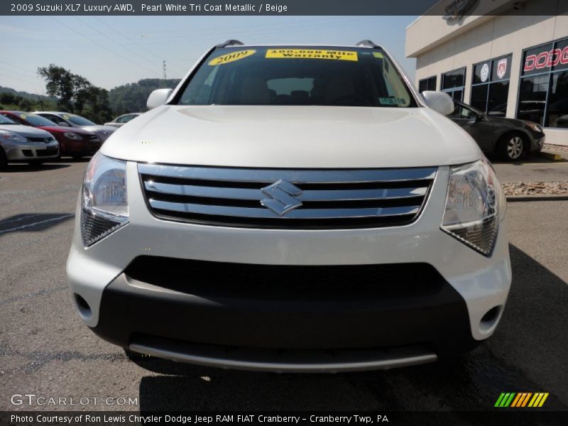 Pearl White Tri Coat Metallic / Beige 2009 Suzuki XL7 Luxury AWD