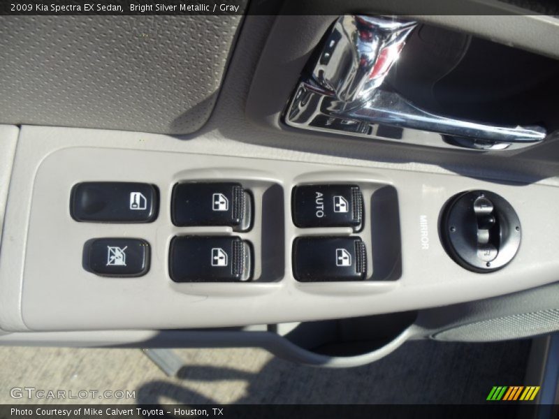 Bright Silver Metallic / Gray 2009 Kia Spectra EX Sedan