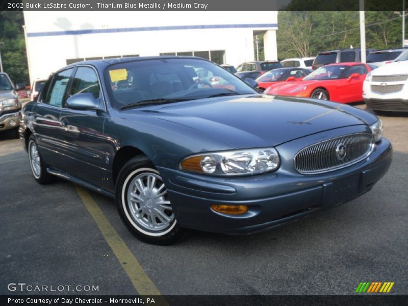 Titanium Blue Metallic / Medium Gray 2002 Buick LeSabre Custom