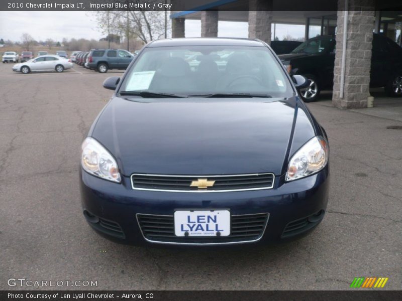 Imperial Blue Metallic / Gray 2010 Chevrolet Impala LT