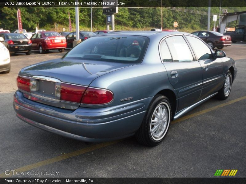 Titanium Blue Metallic / Medium Gray 2002 Buick LeSabre Custom