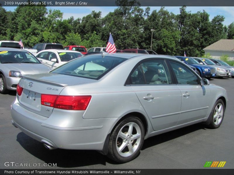Bright Silver / Gray 2009 Hyundai Sonata SE V6