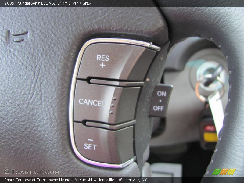 Bright Silver / Gray 2009 Hyundai Sonata SE V6