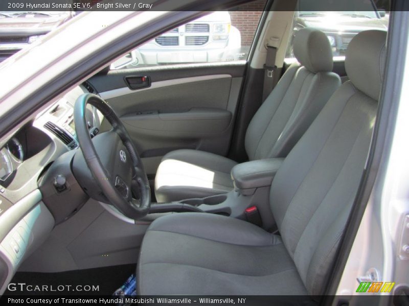 Bright Silver / Gray 2009 Hyundai Sonata SE V6