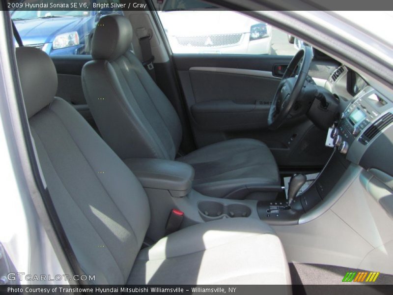 Bright Silver / Gray 2009 Hyundai Sonata SE V6