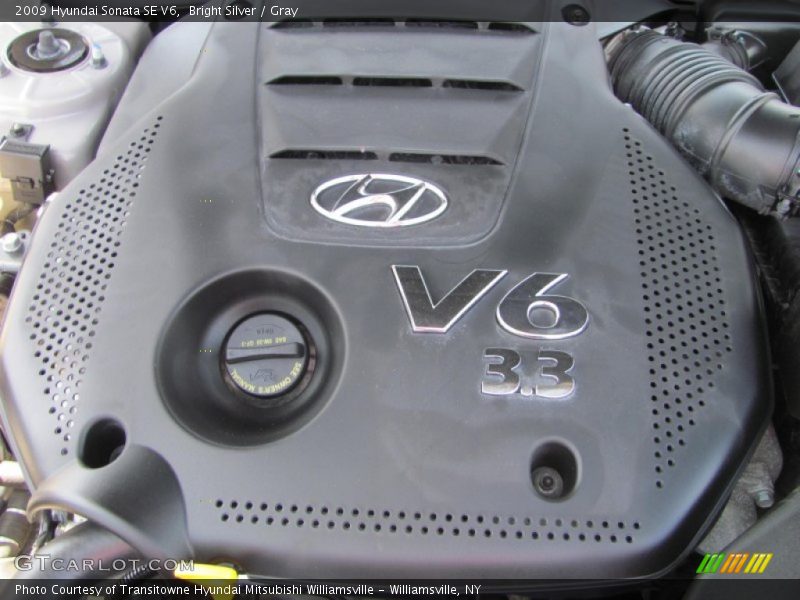 Bright Silver / Gray 2009 Hyundai Sonata SE V6