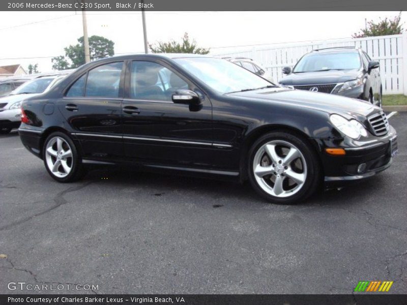 Black / Black 2006 Mercedes-Benz C 230 Sport