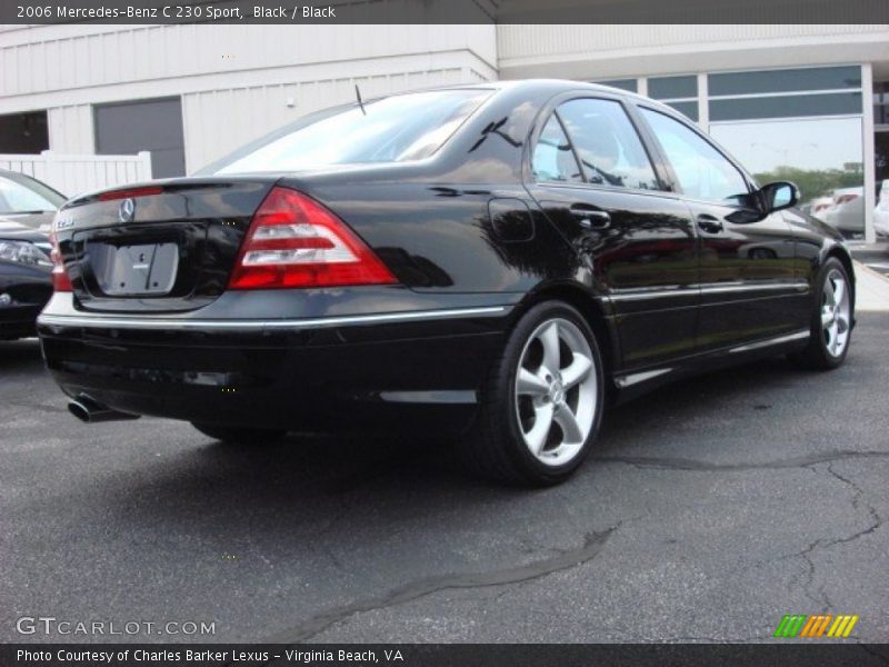 Black / Black 2006 Mercedes-Benz C 230 Sport