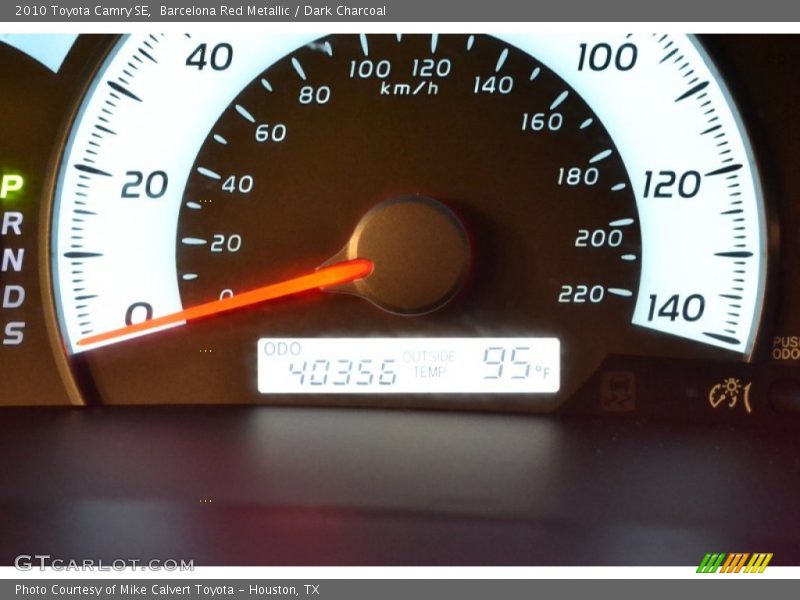 Barcelona Red Metallic / Dark Charcoal 2010 Toyota Camry SE