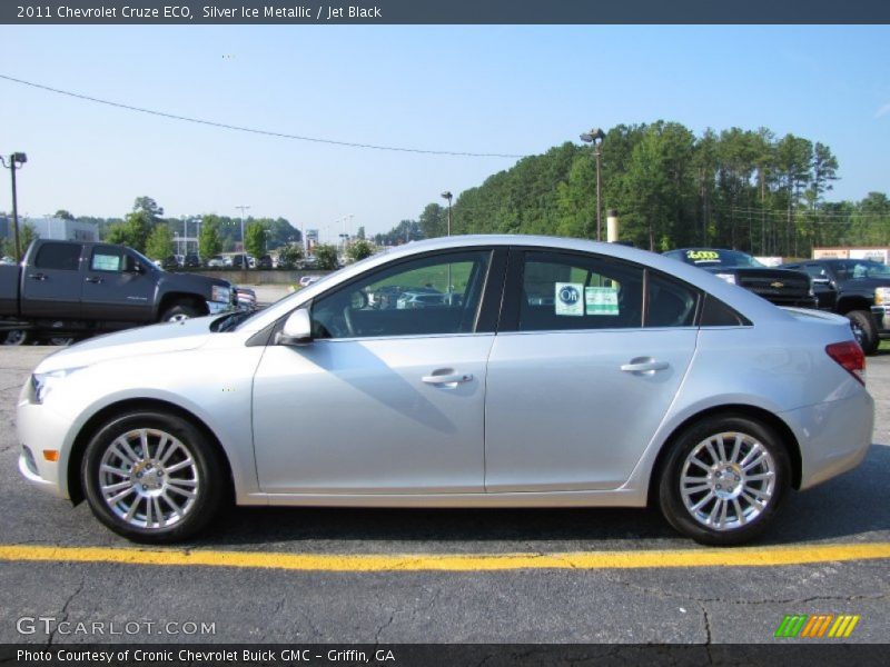 Silver Ice Metallic / Jet Black 2011 Chevrolet Cruze ECO