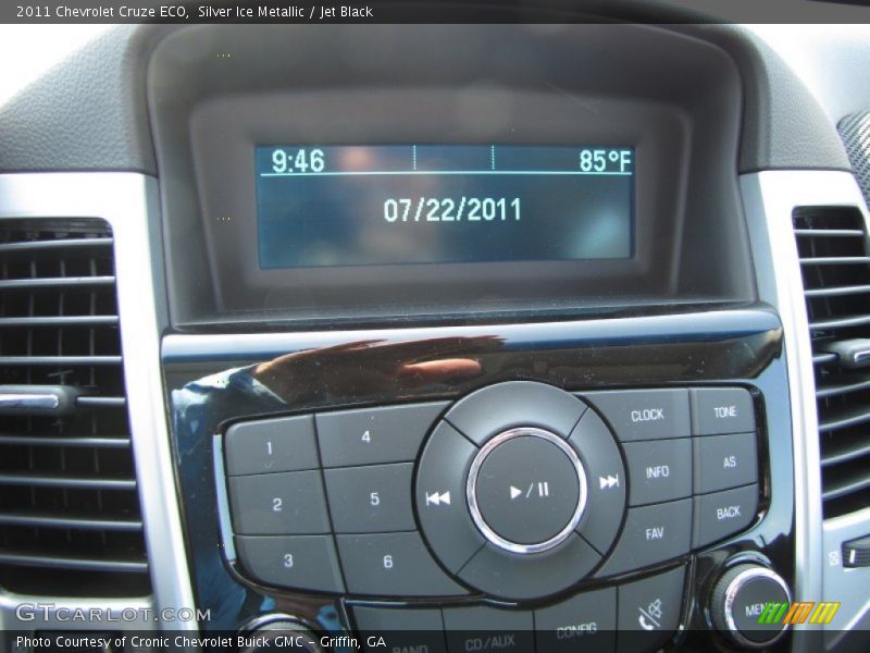Silver Ice Metallic / Jet Black 2011 Chevrolet Cruze ECO