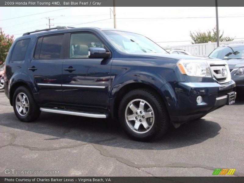 Bali Blue Pearl / Gray 2009 Honda Pilot Touring 4WD