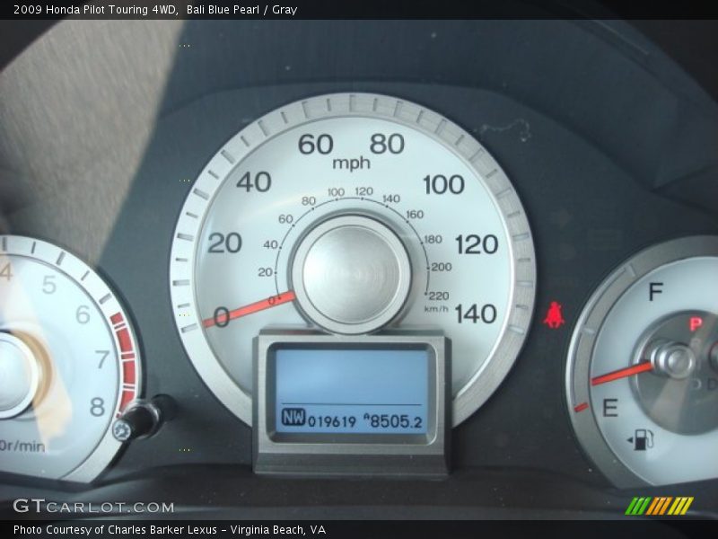 Bali Blue Pearl / Gray 2009 Honda Pilot Touring 4WD