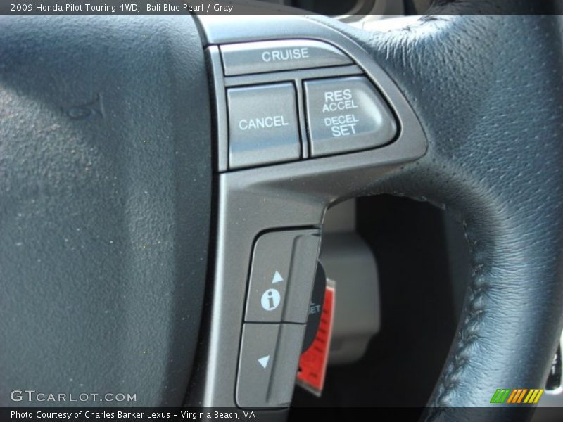 Bali Blue Pearl / Gray 2009 Honda Pilot Touring 4WD