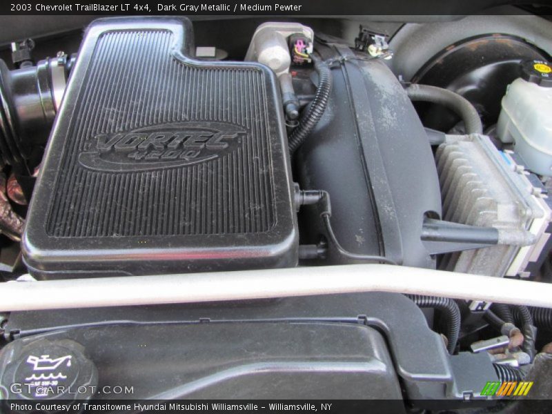 Dark Gray Metallic / Medium Pewter 2003 Chevrolet TrailBlazer LT 4x4