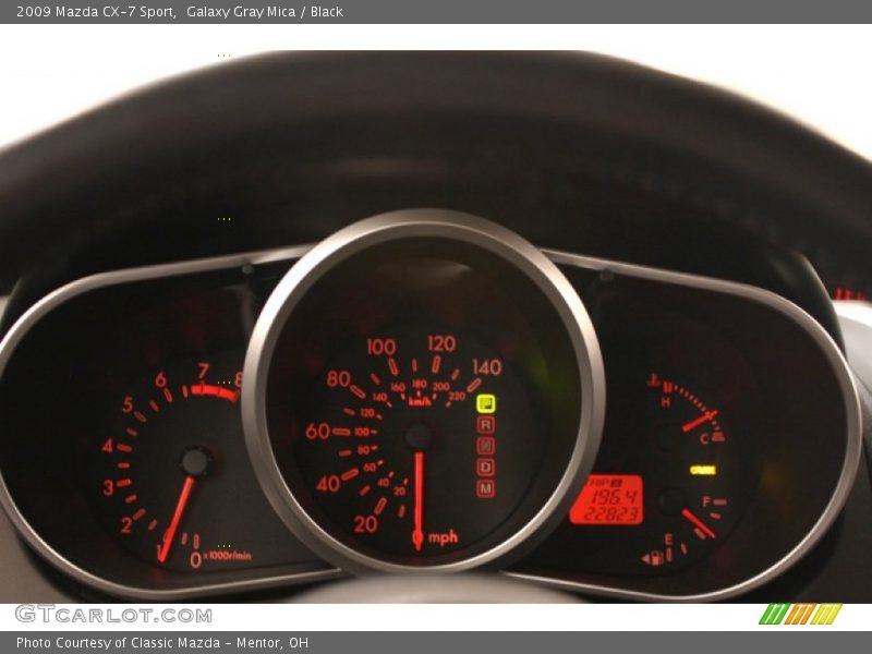 Galaxy Gray Mica / Black 2009 Mazda CX-7 Sport