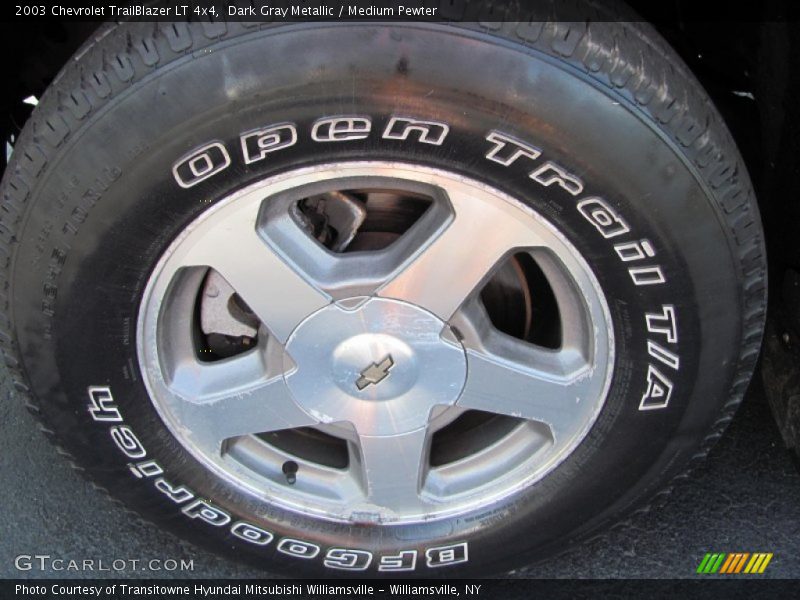 Dark Gray Metallic / Medium Pewter 2003 Chevrolet TrailBlazer LT 4x4