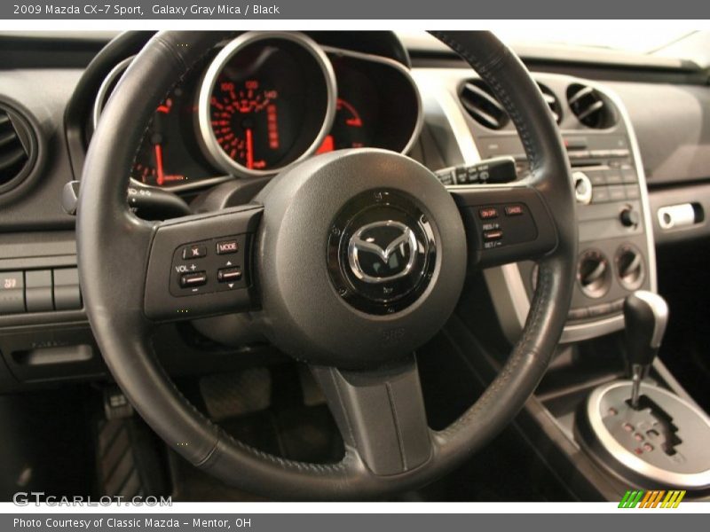 Galaxy Gray Mica / Black 2009 Mazda CX-7 Sport