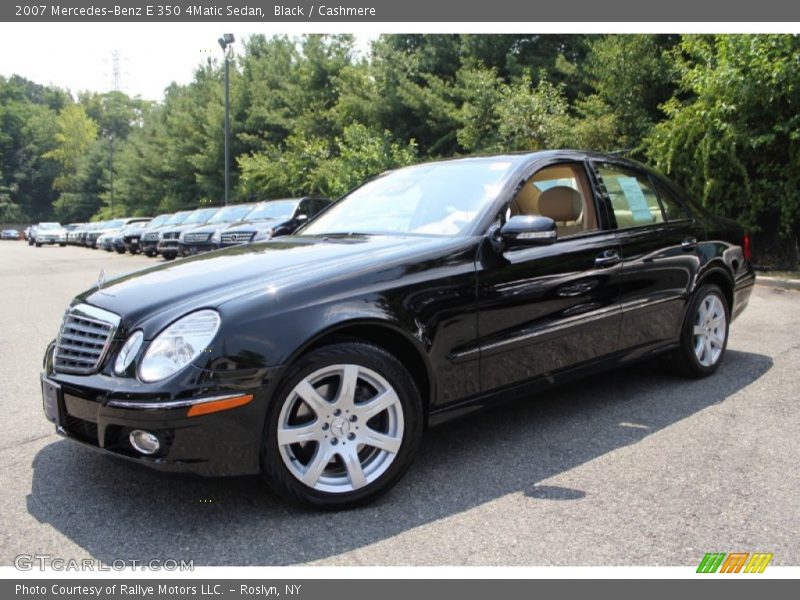 Black / Cashmere 2007 Mercedes-Benz E 350 4Matic Sedan