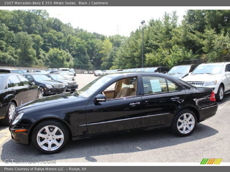 Black / Cashmere 2007 Mercedes-Benz E 350 4Matic Sedan