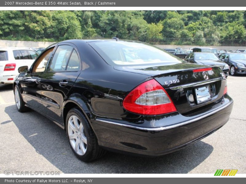 Black / Cashmere 2007 Mercedes-Benz E 350 4Matic Sedan