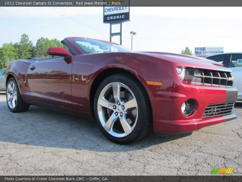 Red Jewel Metallic / Black 2011 Chevrolet Camaro SS Convertible