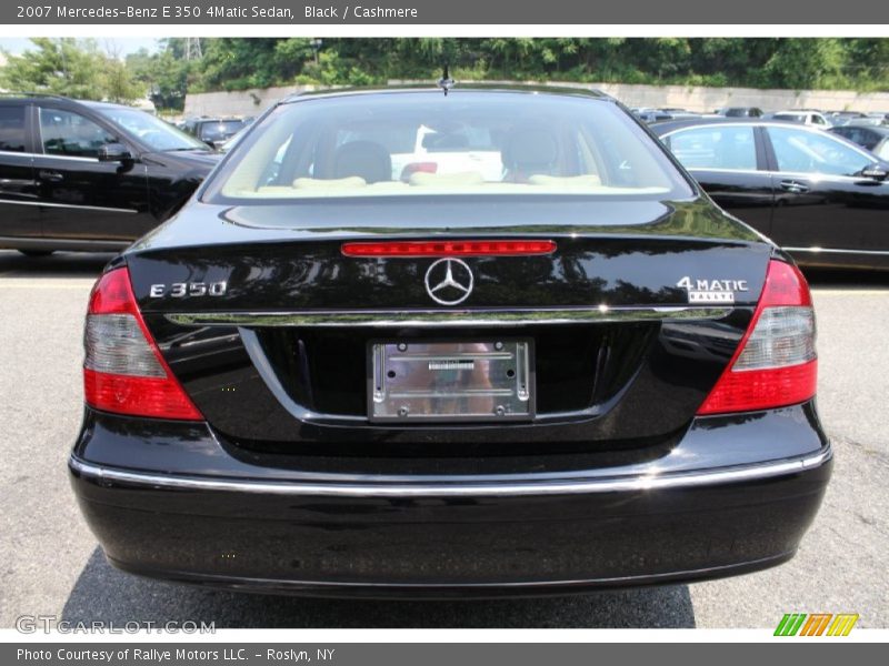 Black / Cashmere 2007 Mercedes-Benz E 350 4Matic Sedan
