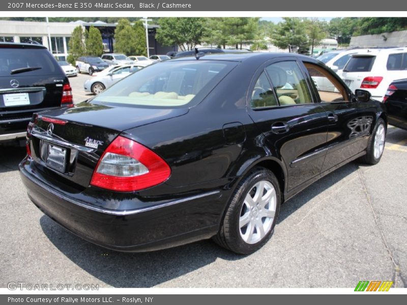 Black / Cashmere 2007 Mercedes-Benz E 350 4Matic Sedan