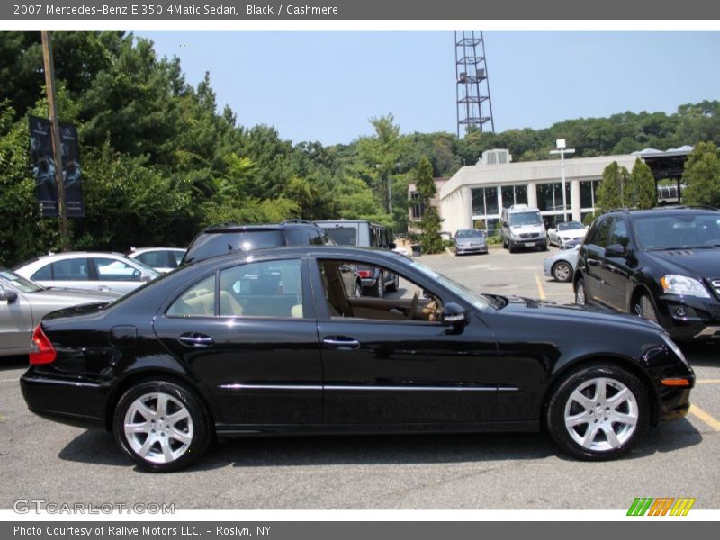 Black / Cashmere 2007 Mercedes-Benz E 350 4Matic Sedan