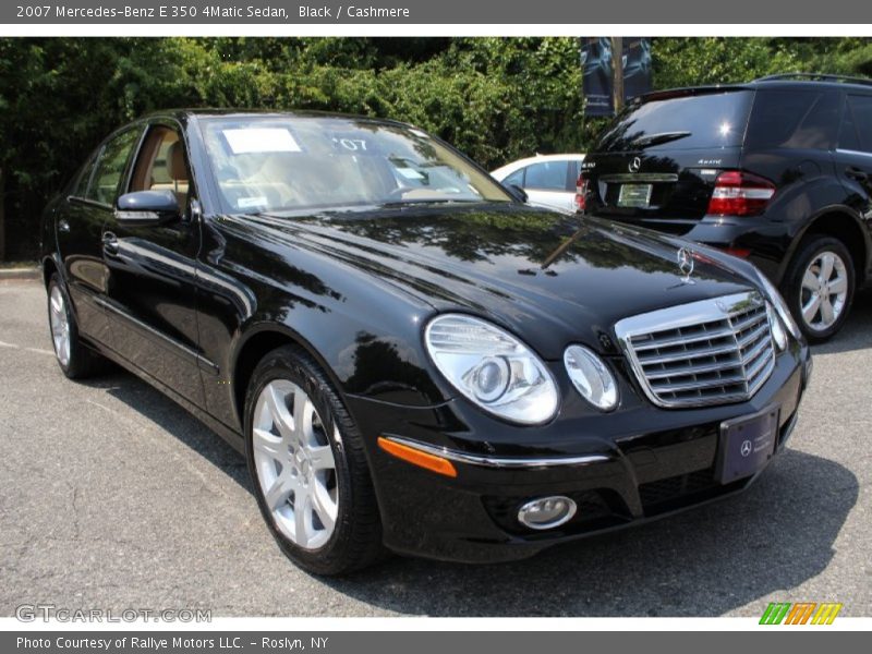 Black / Cashmere 2007 Mercedes-Benz E 350 4Matic Sedan