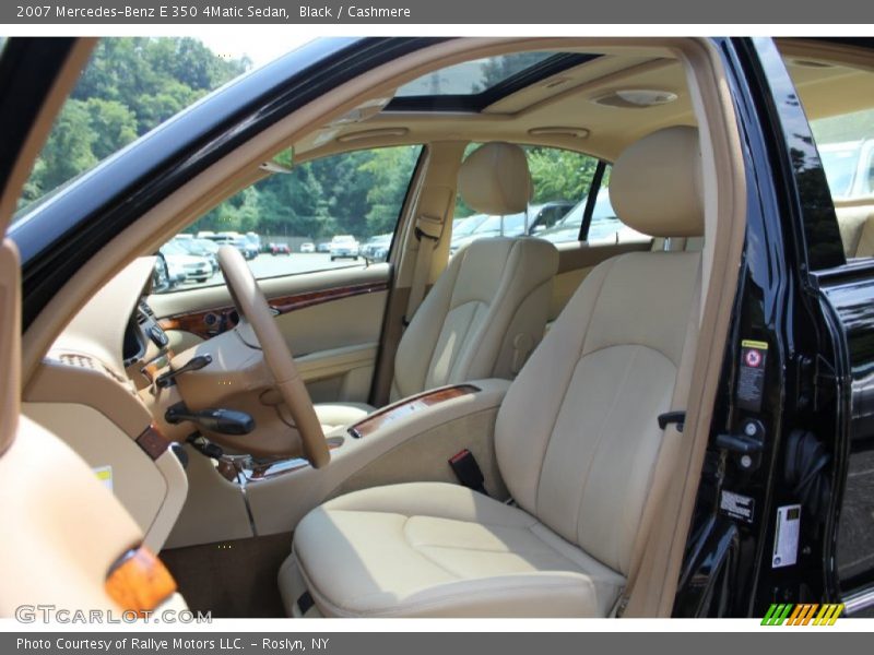 Black / Cashmere 2007 Mercedes-Benz E 350 4Matic Sedan