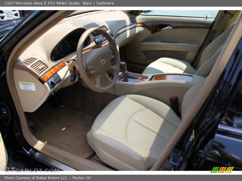 Black / Cashmere 2007 Mercedes-Benz E 350 4Matic Sedan