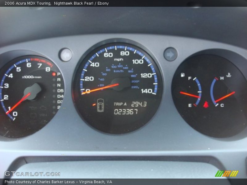 Nighthawk Black Pearl / Ebony 2006 Acura MDX Touring