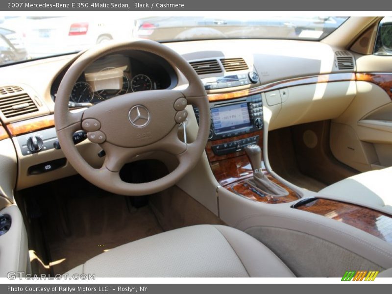 Black / Cashmere 2007 Mercedes-Benz E 350 4Matic Sedan