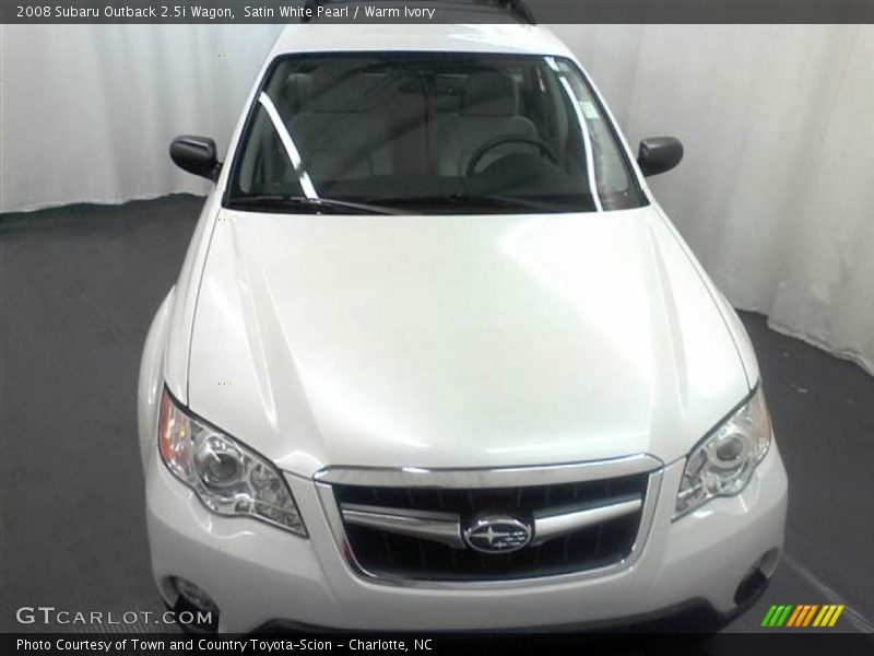 Satin White Pearl / Warm Ivory 2008 Subaru Outback 2.5i Wagon