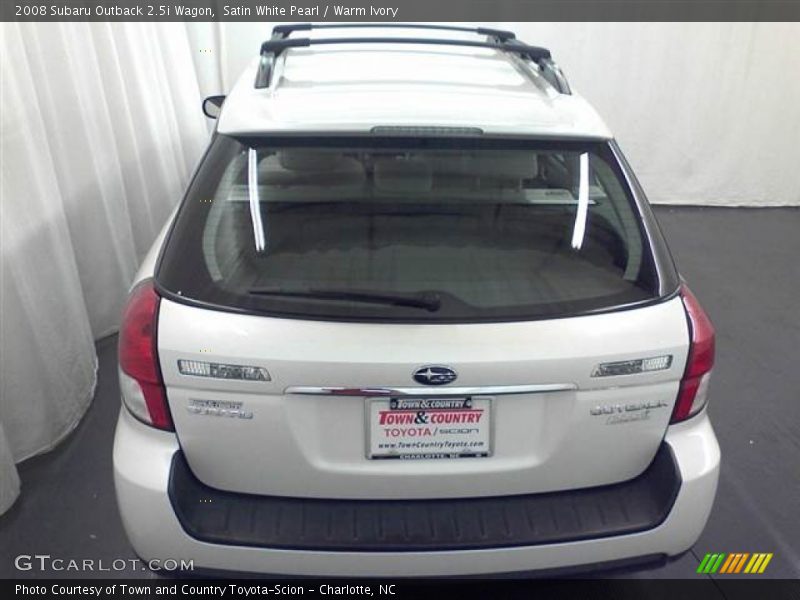 Satin White Pearl / Warm Ivory 2008 Subaru Outback 2.5i Wagon