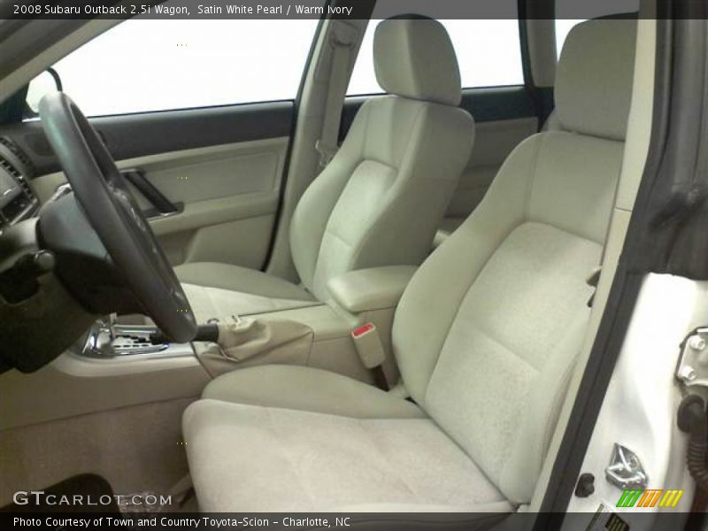 Satin White Pearl / Warm Ivory 2008 Subaru Outback 2.5i Wagon