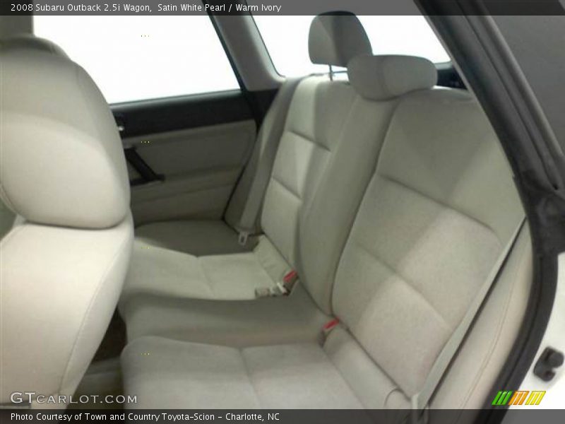 Satin White Pearl / Warm Ivory 2008 Subaru Outback 2.5i Wagon