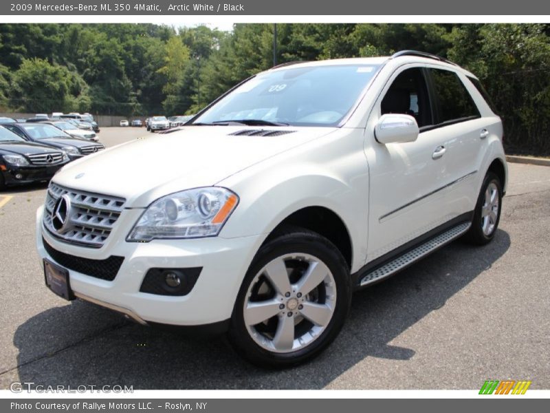 Arctic White / Black 2009 Mercedes-Benz ML 350 4Matic
