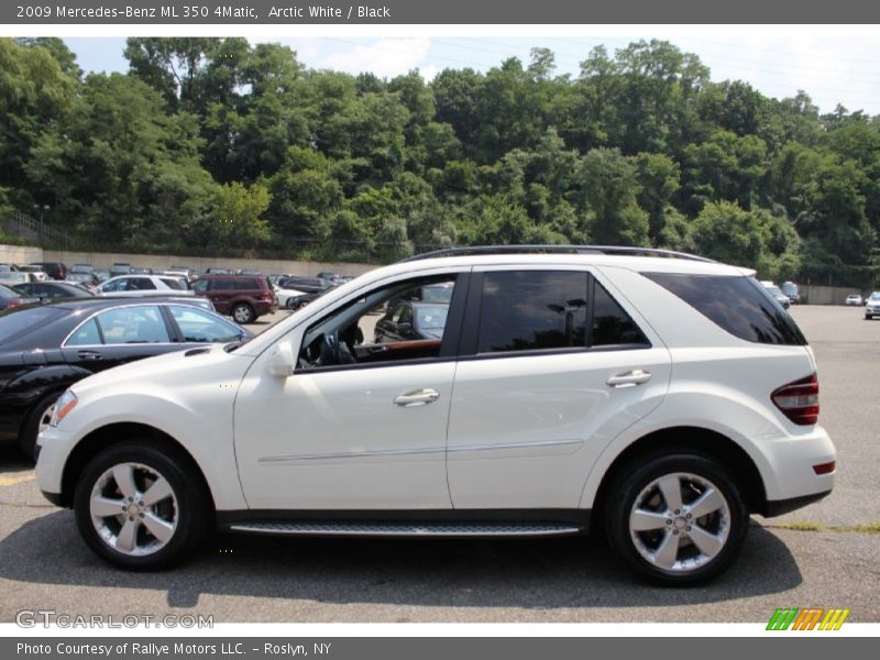 Arctic White / Black 2009 Mercedes-Benz ML 350 4Matic