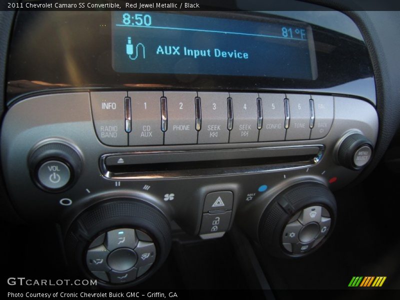 Controls of 2011 Camaro SS Convertible