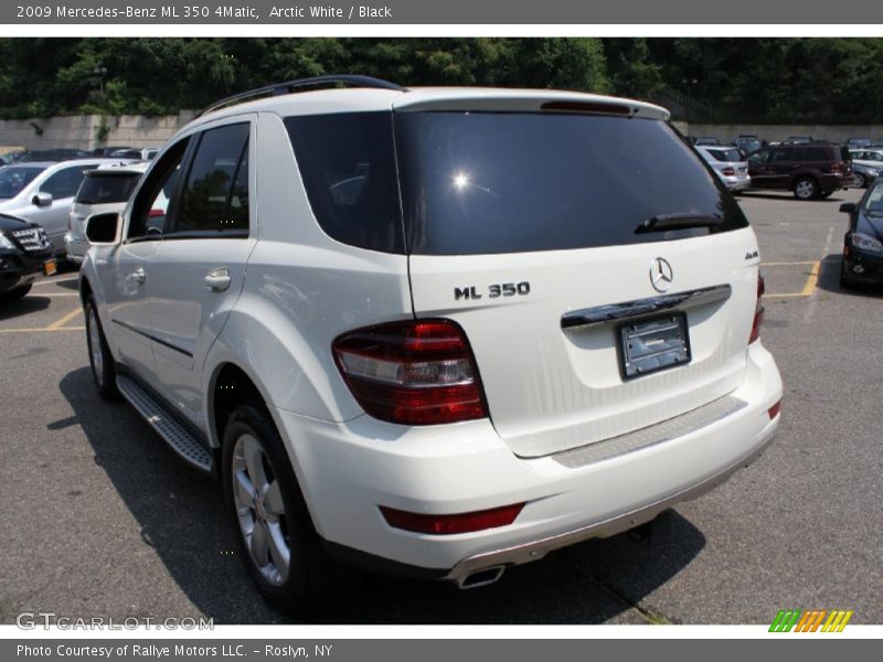 Arctic White / Black 2009 Mercedes-Benz ML 350 4Matic