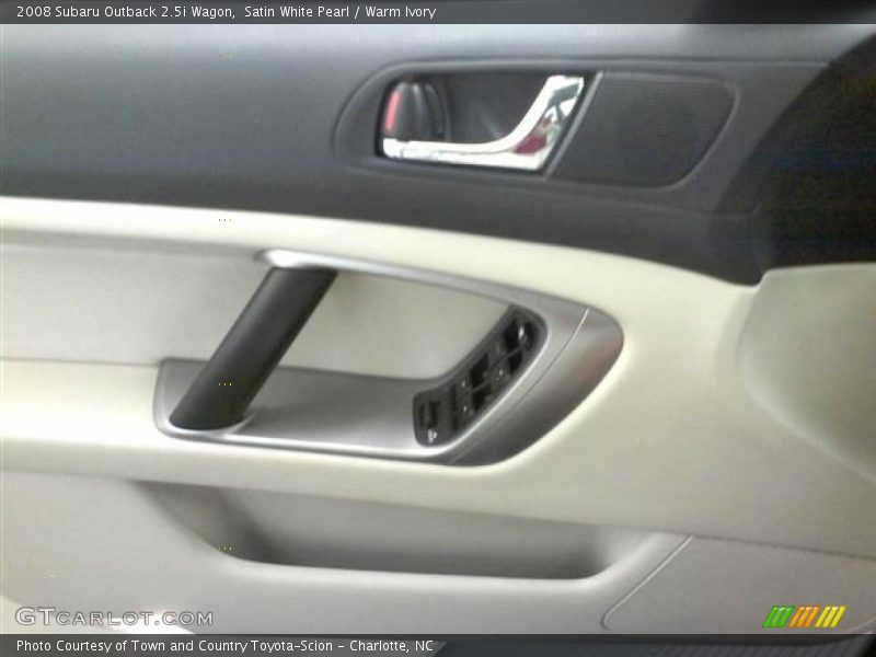Satin White Pearl / Warm Ivory 2008 Subaru Outback 2.5i Wagon