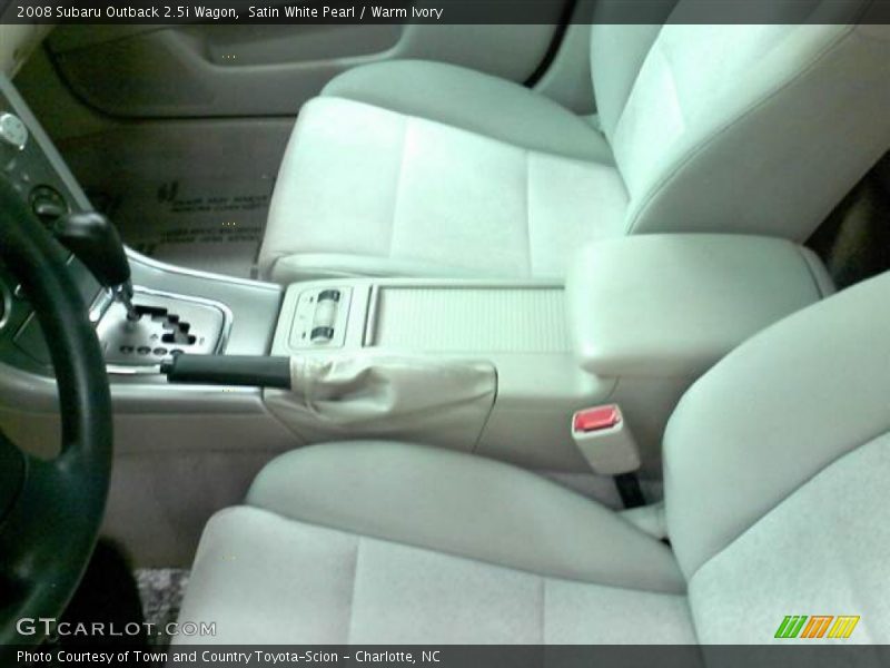 Satin White Pearl / Warm Ivory 2008 Subaru Outback 2.5i Wagon