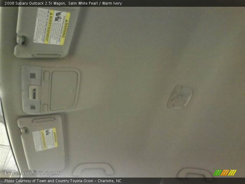 Satin White Pearl / Warm Ivory 2008 Subaru Outback 2.5i Wagon