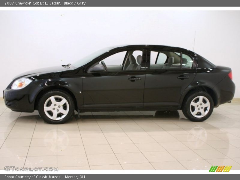 Black / Gray 2007 Chevrolet Cobalt LS Sedan