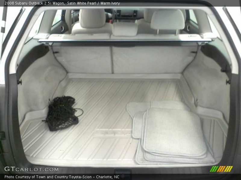 Satin White Pearl / Warm Ivory 2008 Subaru Outback 2.5i Wagon