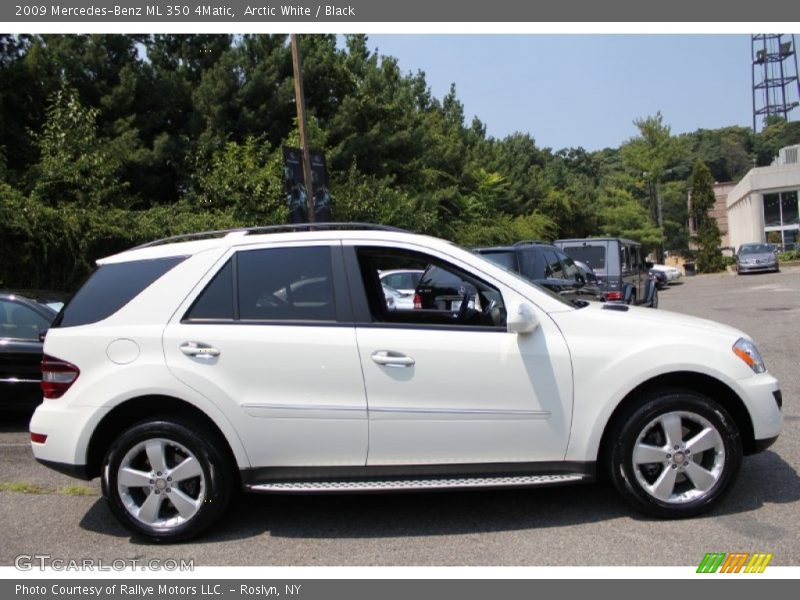 Arctic White / Black 2009 Mercedes-Benz ML 350 4Matic